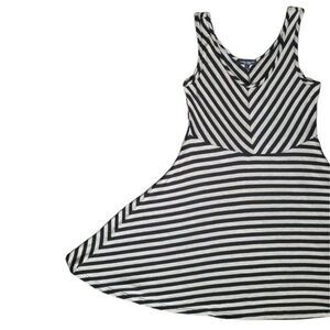Green Envelope Black & Tan Summer Dress - L